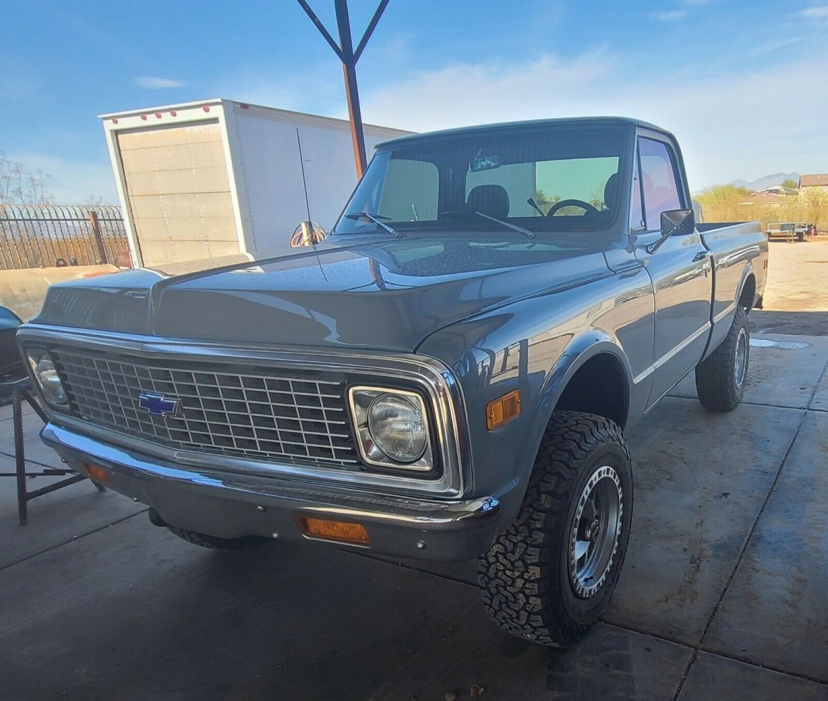 1971 chevrolet k-20 pickup grey 4wd automatic k20