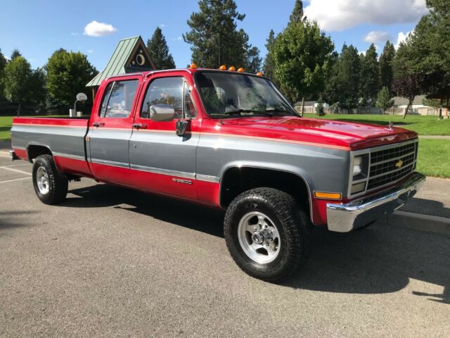 1989 chevy cheyenne 3500 1 ton 3+3 crew cab 4x4 big block 454 no rust
