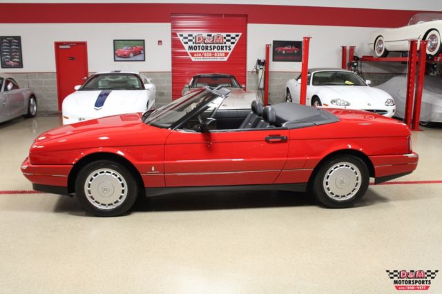 1992 cadillac allante 2205 miles red
