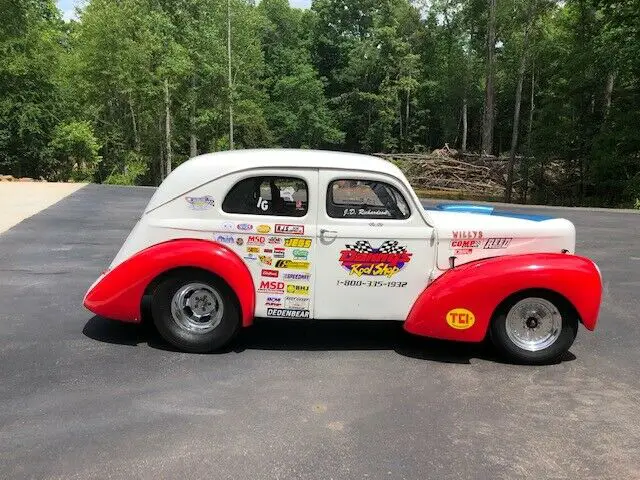1939 willys 2 door sedan gasser drag car streetable georgia registration