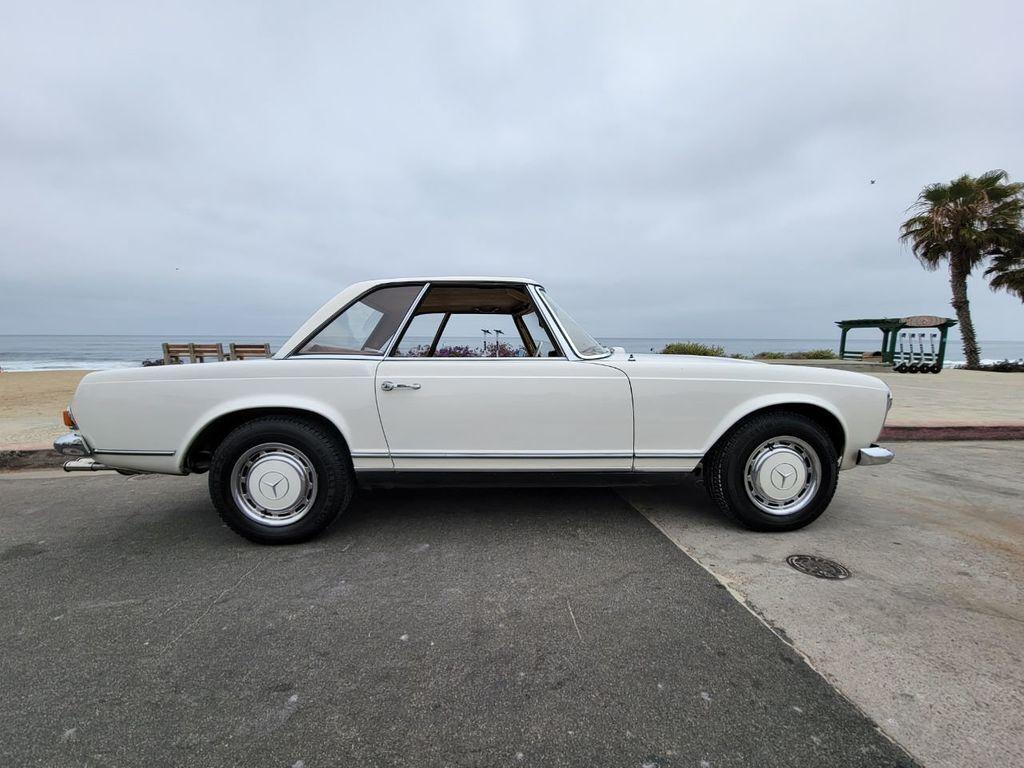 1969 mercedes-benz 280sl coupe 17000 miles white with bamboo leather