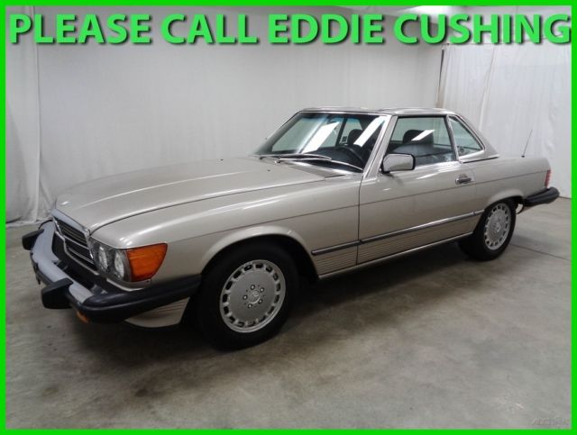 1987 560sl convertible 5.6l v8 automatic convertible clean carfax hardtop