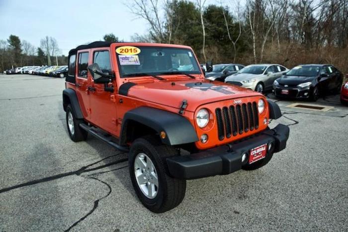2015 jeep wrangler unlimited sport 4x4 sport 4dr suv for sale in columbia, connecticut