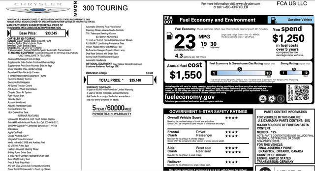 2022 chrysler 300 touring
