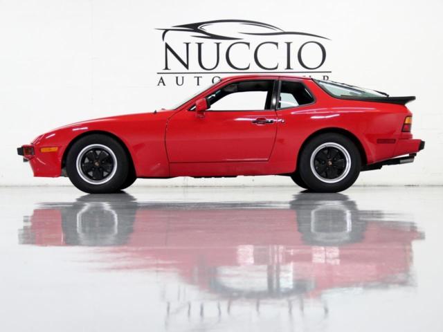 84 porsche 944 - red/black - only 45k miles! recent timing belt! 3 owner!