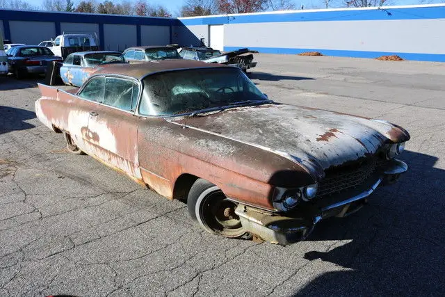 1960 white parts car engine trans glass chrome!
