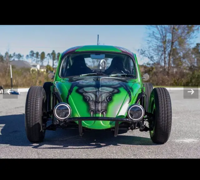 1969 volkswagen beetle (pre-1980) coupe green rwd manual custom