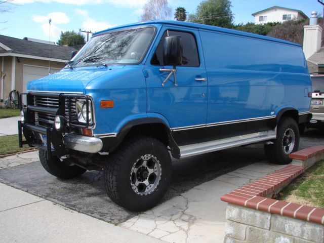 1972 72 chevrolet g30 g20 4x4 van 4wd gmc sportvan custom same owner 38 years