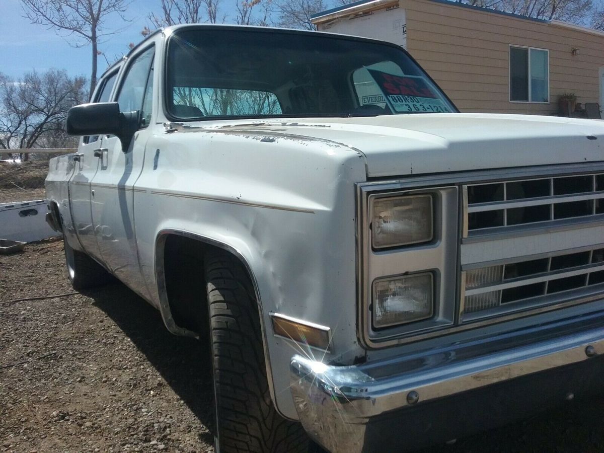 1988 c10 square body crew cab short bed half ton r10 r20 r30 c20 c30 3+3 1987
