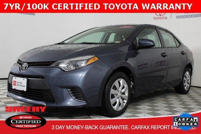 certified 2016 toyota corolla le fredericksburg, va 22408 for sale in fredericksburg, virginia