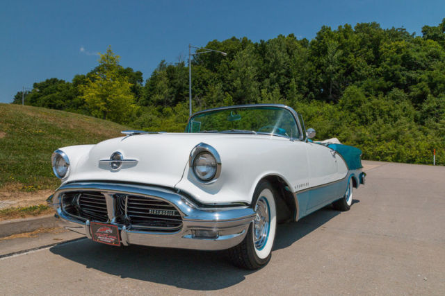1956 oldsmobile 98 convertible high optioned well restored correct colors