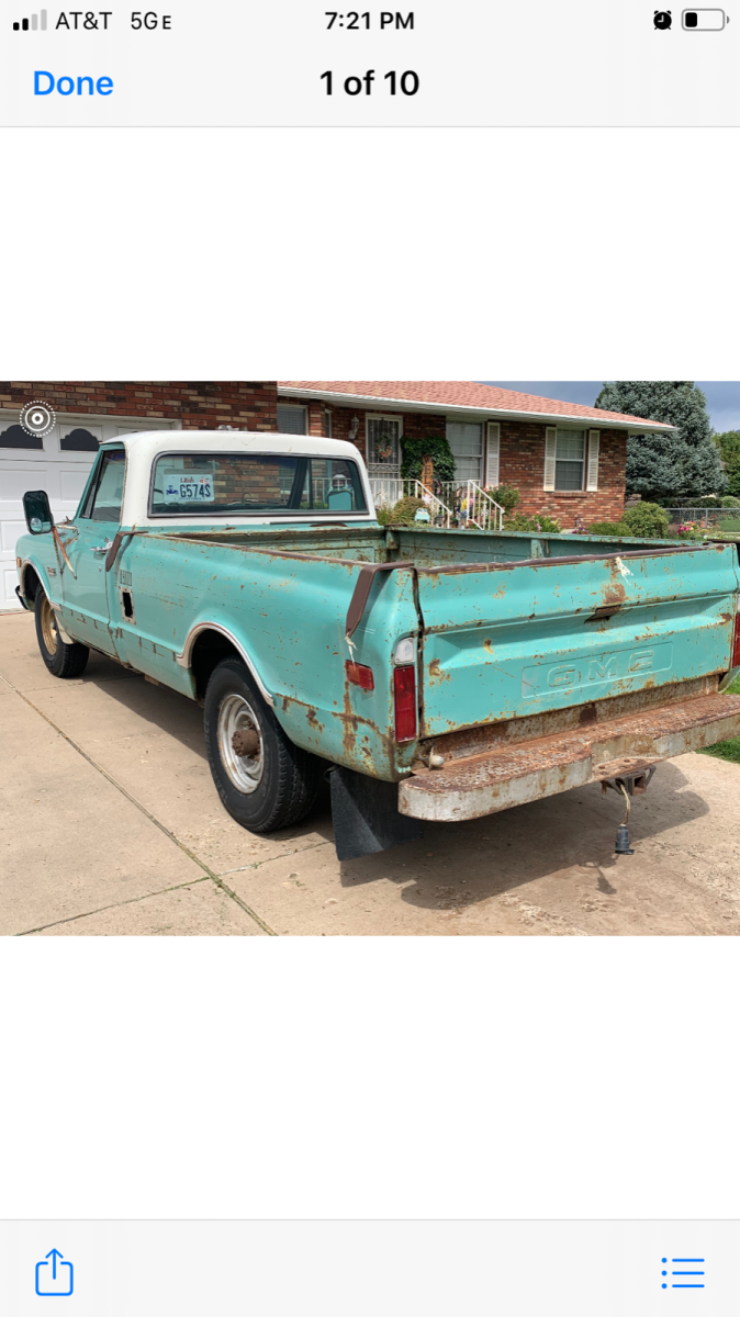 1968 gmc 3/4 ton 396 4 speed