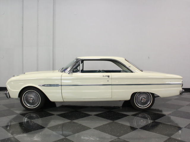 freshly rebuilt 170ci in-line 6 & auto trans, factory colors, very clean falcon!