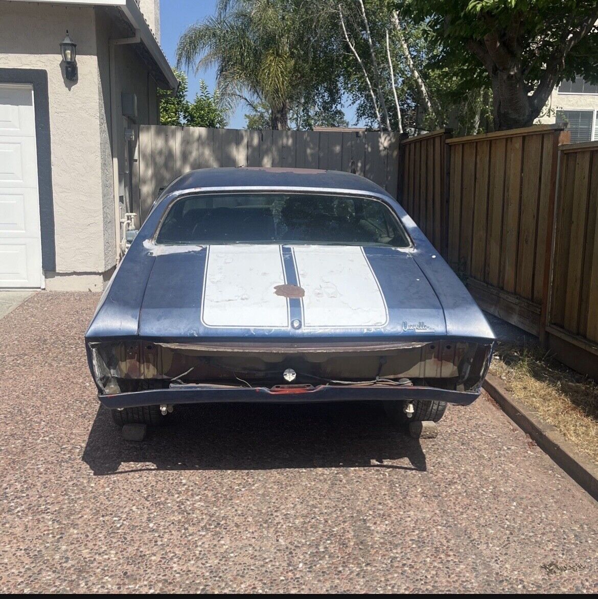 1970 chevrolet chevelle coupe coupe blue