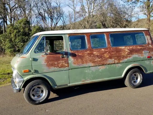 1971 ford e130 clubwagon chateau van v8 3 speed no reserve