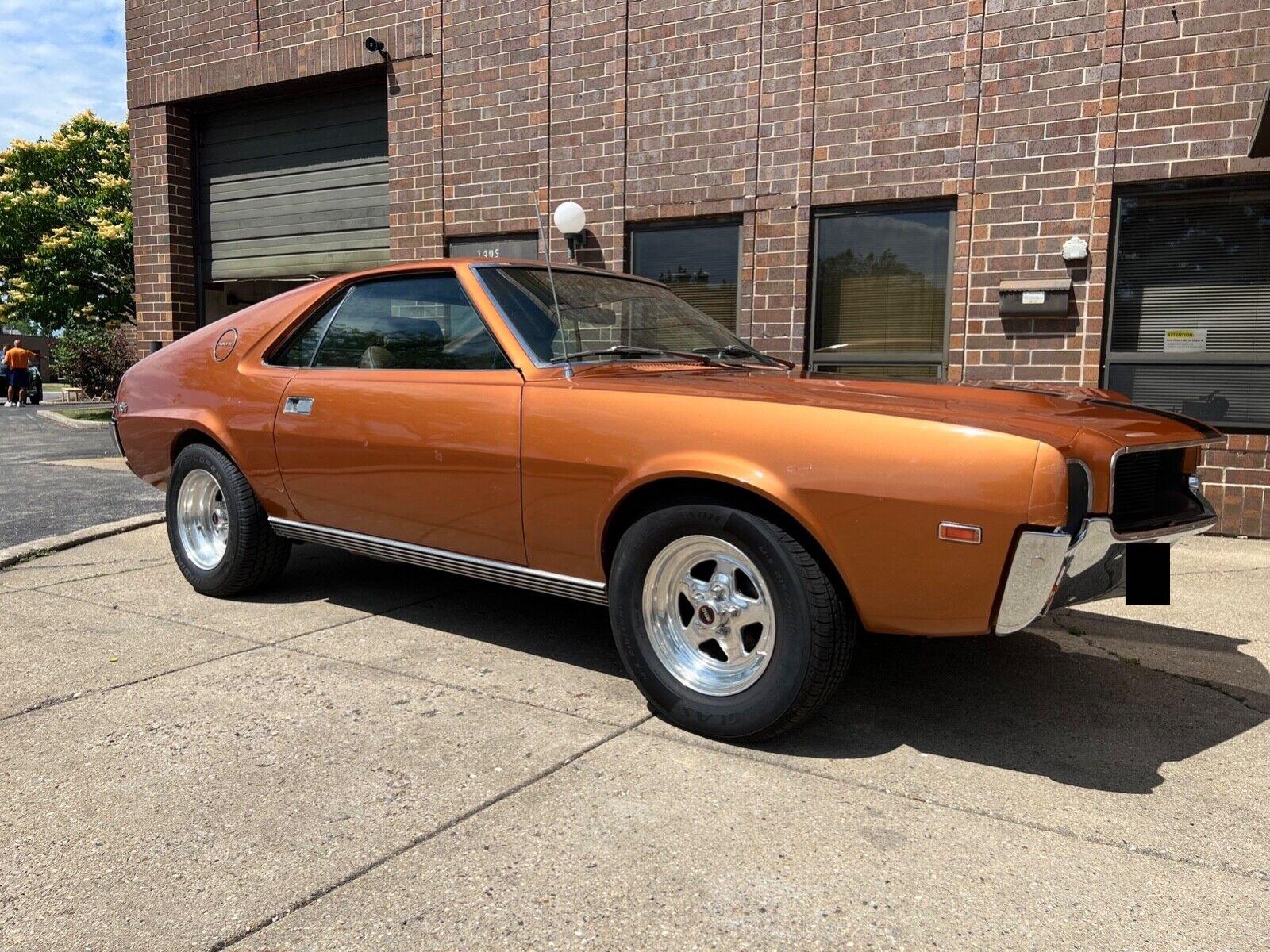 1969 amc amx 390 4spd bittersweet orange very desirable