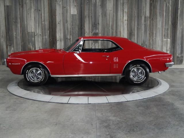 1967 pontiac firebird red 8 cyl