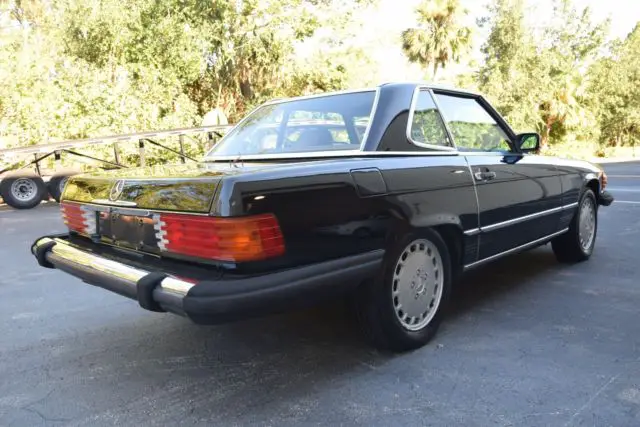 1986 mercedes benz 560sl 8/86 build 040 black over palomino leather