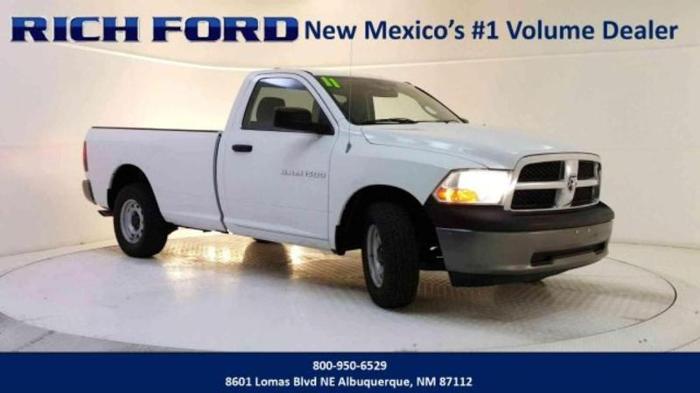 2011 ram ram pickup 1500 st 4x2 st 2dr regular cab 6.3 ft. sb pickup for sale in albuquerque, new mexico