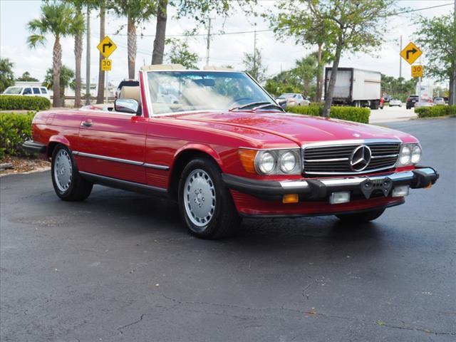 1988 mercedes-benz 560-class 560 sl 51,895 miles red 560 sl 2dr convertible 4-s