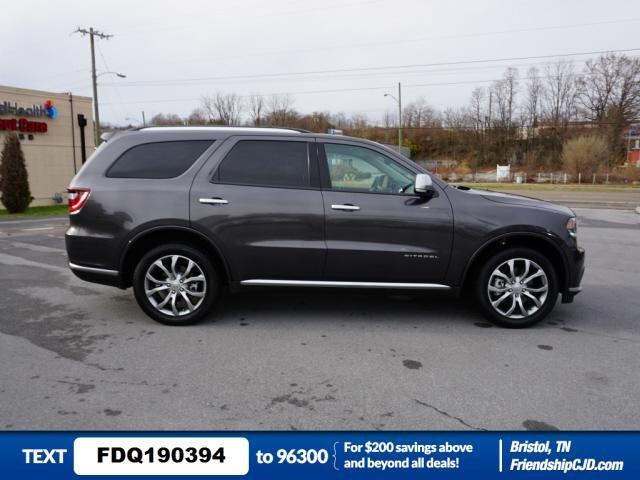 certified 2016 dodge durango awd citadel bristol, tn 37620 for sale in bristol, tennessee