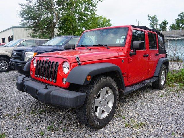 used 2016 jeep wrangler 4wd unlimited sport mandeville, la 70471 for sale in mandeville, louisiana