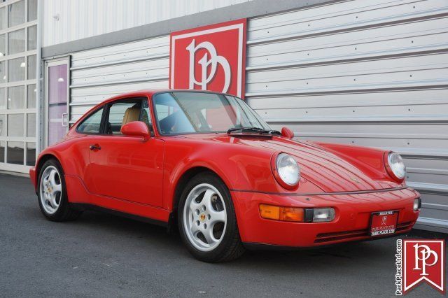 1994 porsche 911 carrera 4 widebody, guards red on cashmere