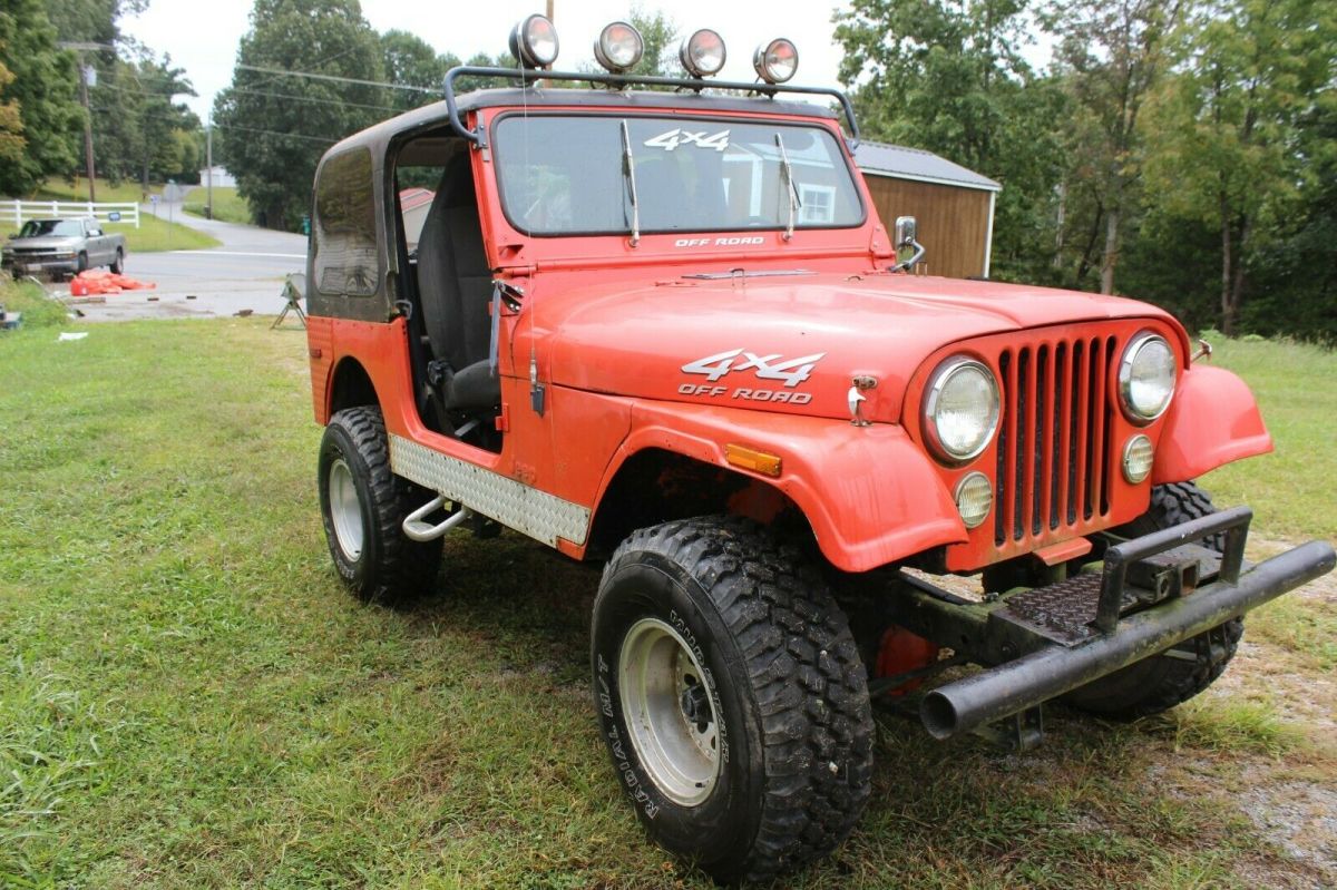 1980 jeep cj cj7 with original 258 inline 6 cyl and manual 3 speed transmission