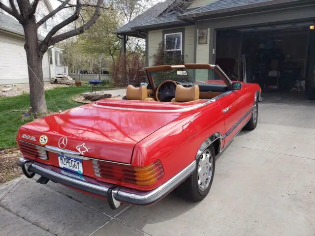 1972 mercedes-benz 350 sl convertible red rwd automatic sl