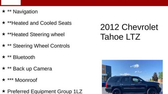 2012 chevrolet tahoe ltz