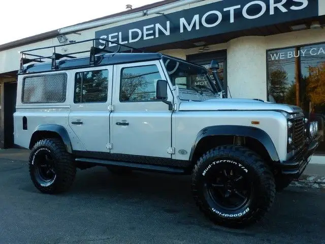 * 1987 land rover defender 110 wagon * 5 spd manual * 2.5 turbo diesel engine *
