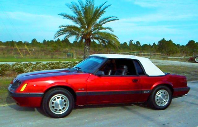 1985 mustang convertable gt 5.0