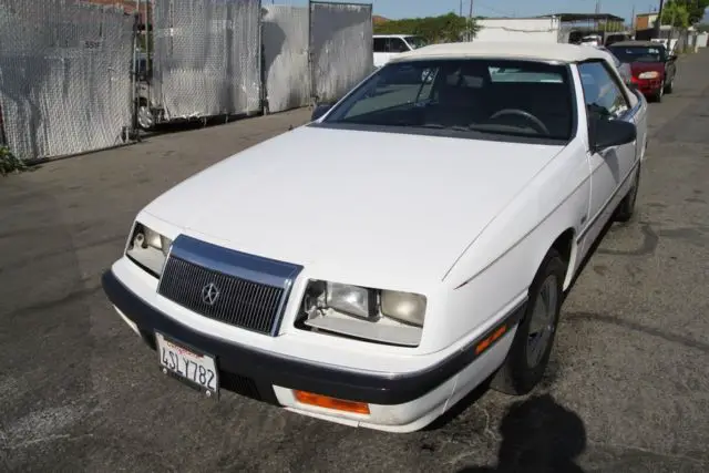 1991 chrysler lebaron convertible 6 cylinder no reserve
