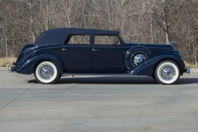 1938 lincoln model k lebaron 132 miles blue convertible 414ci l-head v12 3 speed