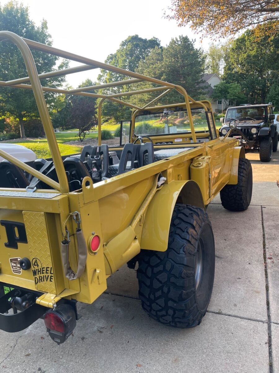 1967 jeep gladiator pickup yellow military