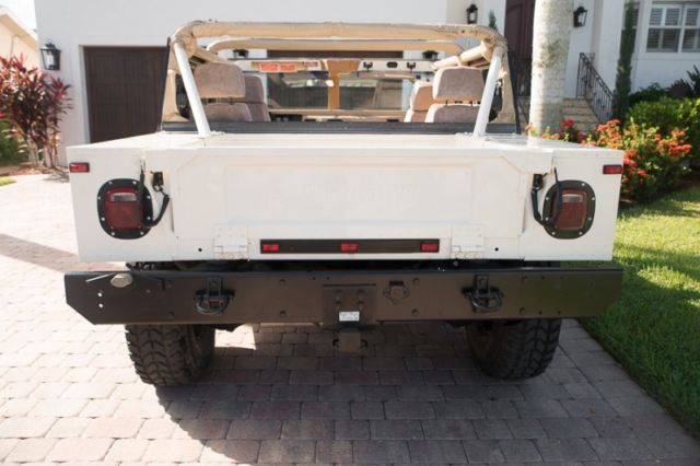 1994 hummer h1 open top 50k miles white 4d sport utility 6.5l v8 16v diesel 4