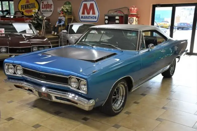 1968 plymouth gtx 0 bright blue metallic 440ci a727 torqueflite automatic