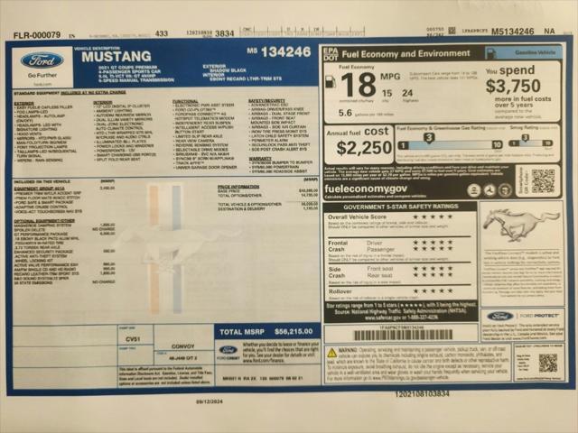 2021 ford mustang gt premium