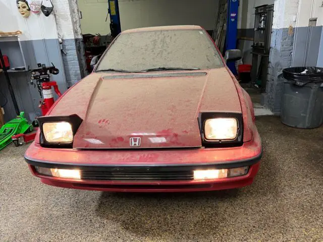 1990 honda prelude coupe red fwd manual si 4ws