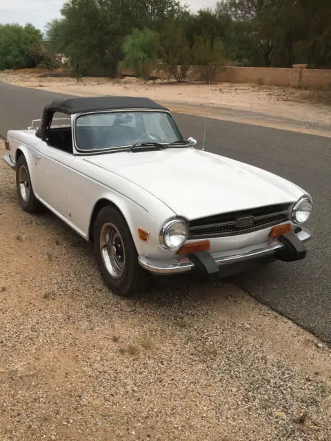 triumph tr6 tr-6 197 roadster convertible with over drive