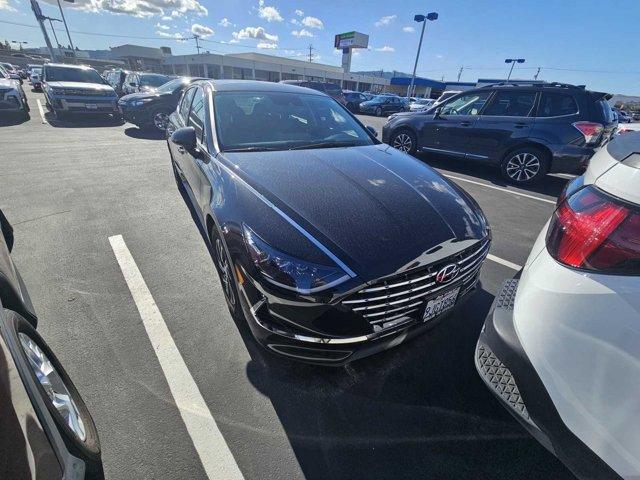 2023 hyundai sonata hybrid blue