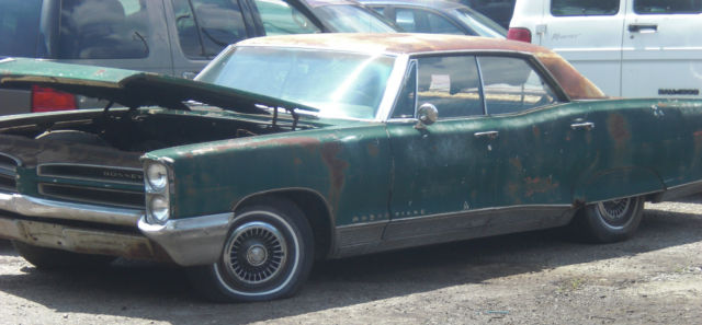 green 1966 pontiac bonneville v8 automatic 4 door