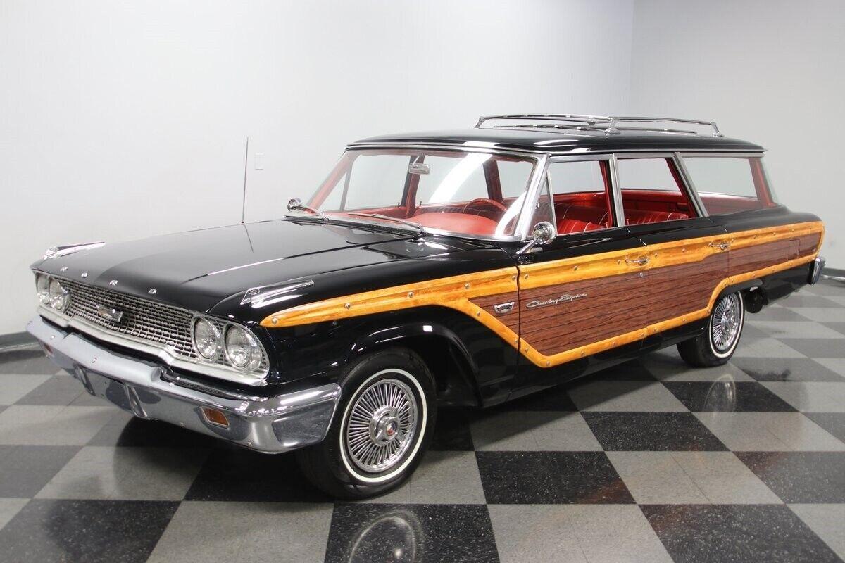 1963 ford country squire woody wagon 289 v8 9071 miles