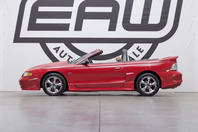 1994 ford mustang gt convertible 135209 miles red 5.0l v8 ohv 16v 5-speed manua