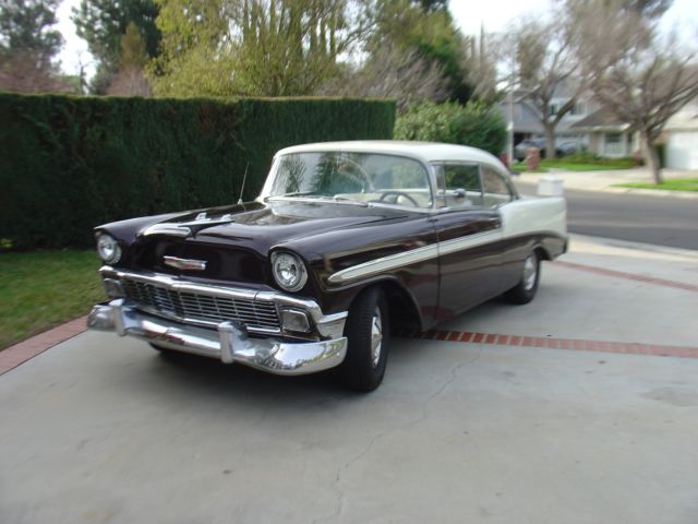 1956 chevy bel air bel-air no post coupe 1957 1955