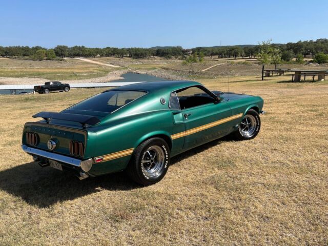 1969 mustang mach 1 351w 4bbl 4spd trans. good condition and drives well