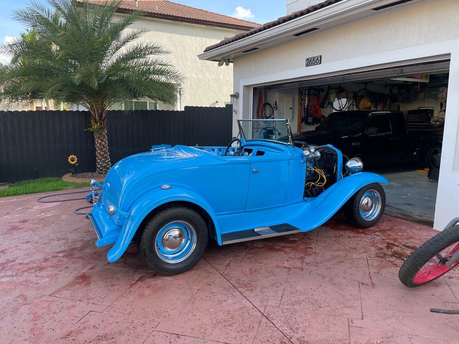 1931 ford model a convertible automatic blue