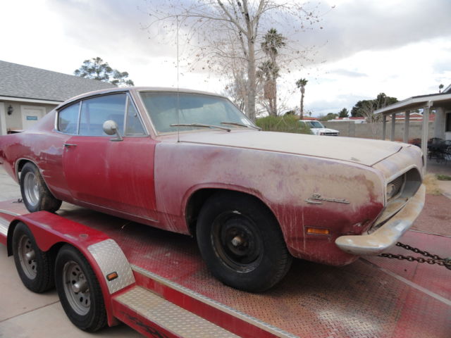 1969 plymouth barracuda barn find rust free noreserve
