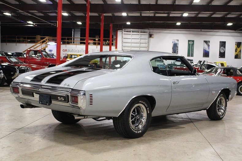 1970 chevrolet chevelle 326 miles silver coupe 454cid v8 automatic