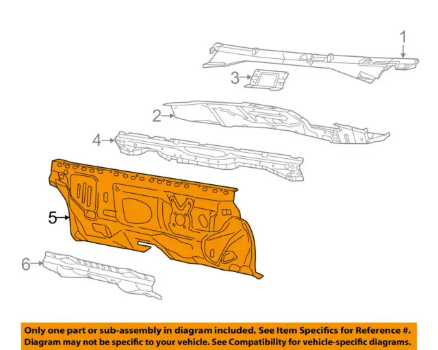 #5 on diagram only-genuine oe factory original item